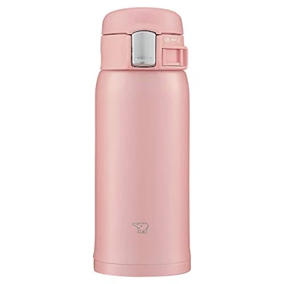 Image of Zojirushi SM SF36 PA Water Bottle, Direct Drinking [One touch Open] Stainless Steel Mug, 12.2 fl oz (360 ml), Pink