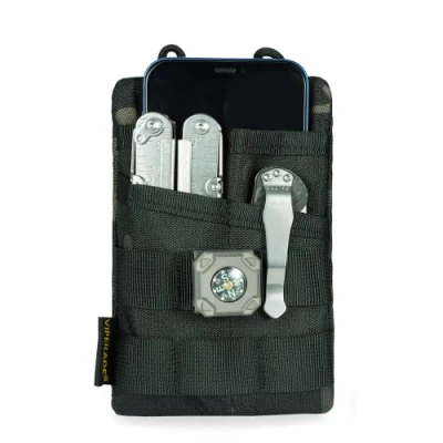 Image of VIPERADE VE3 EDC Tool Pocket Organizer,Small Organizer Pouch for Men,Small Multitool Nylon Sheath Pouce Small Flashlight Black Camo