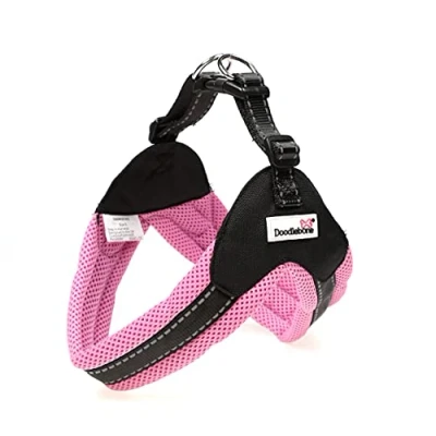Image of Doodlebone Boomerang Dog Harness, Blush, 6 7