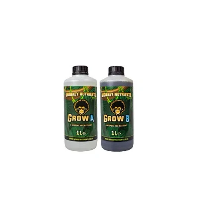 Image of Trade Hydro Monkey Nutrients Grow 1 Litre A and B Base Nutrient