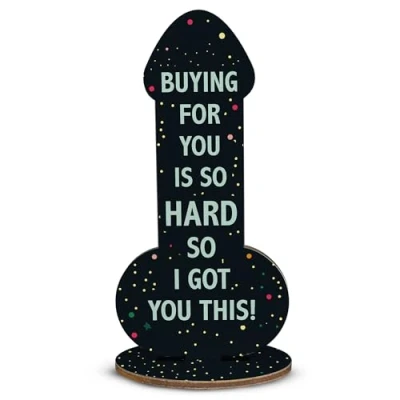 Image of Red Ocean Funny Birthday Gifts For Him Her, Men Women, Joke Boyfriend Husband Girlfriend Wife Sister Brother Colleague, Novelty Wooden Plaque Gift Friends Family