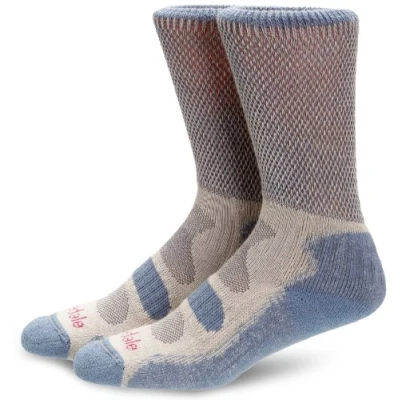 Image of Bridgedale Women&#039;s CoolFusion Light Hiker Socks Smoky Blue, 5 6.5
