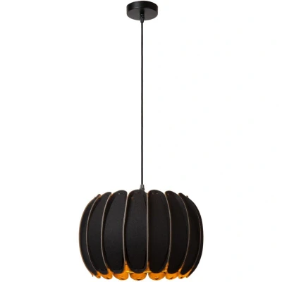 Image of Lucide SPENCER Pendant light 30 cm 1xE27 Black