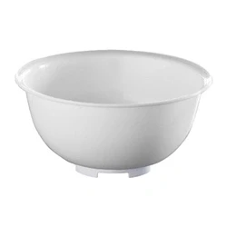 Image of Araven J274 Polypropylene Mixing Bowl, 1 L, White