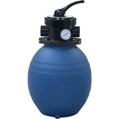 Image of vidaXL Pool Sand Filter with 4 Position Valve Blue 300 mm