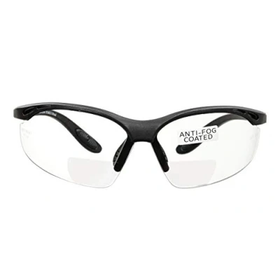 Image of voltX &#039;CONSTRUCTOR&#039; BIFOCAL Reading safety Glasses (CLEAR +2.5 Dioptre) UKCA &amp; CE EN166F certified/Cycling Sports include&#039;s cord + UV400 anti fog coated lens