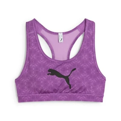 Image of Puma BRA Medium support sports bra, Women&#039;s, Size: Medium, Wild berry