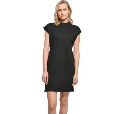 Image of Build Your Brand Women&#039;s By101 ladies Turtle Extended Shoulder Dress Casual, Black, XXL