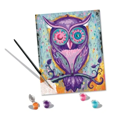 Image of Ravensburger 28990 CreArt Large Owl Hobbies, Colourful, One Size