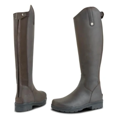 Image of Busse Norwich Winter Riding Boots, Pure Wool, brown, 4 UK