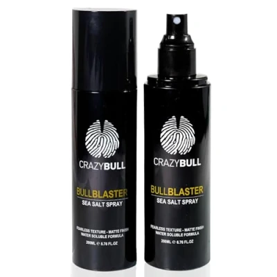 Image of Crazy Bull Sea Salt Spray Vegan &amp; Water Based Blaster with Natural Matte Finish Firm Hold Thickening Volumising Texture Hair Styling Product for Men Women, Citrus Scent