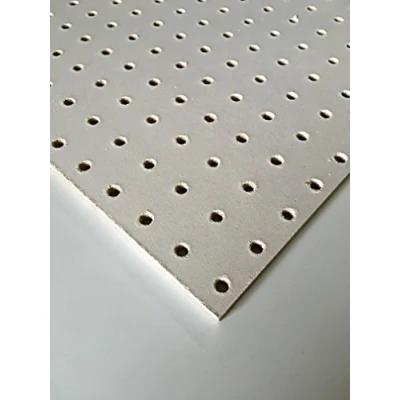 Image of Painted Magnolia/Cream Wooden Pegboard/Display Board 1200 x 300 6mm