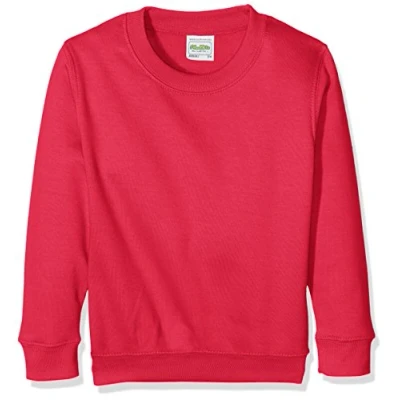 Image of AWDis Boy&#039;s Kids Sweatshirt , Pink (Hot Pink), X Large