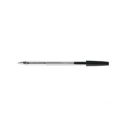 Image of Q Connect Black Ballpoint Pens Medium 50 Pack 0,7mm