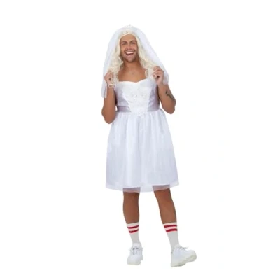 Image of Smiffys Costume &amp; Party Mens Bride Fancy Dress Stag Do Outfit Novelty Male Extra Large