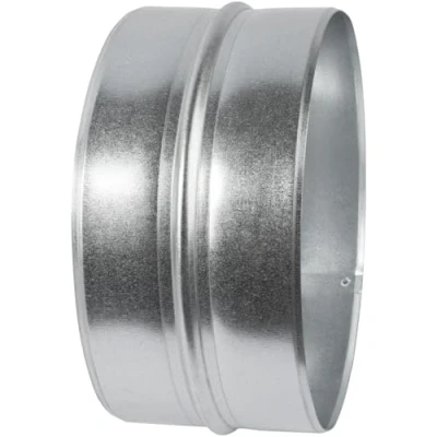 Image of Vent Systems 200 mm / 8&#039;&#039; Inch Galvanized Steel Duct Connector Round Ventilation Extension Metal Coupler Hose Coupling Galvanised Pipe Inline Air Extraction