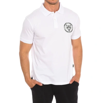 Image of Plein Sport PIPS508 Mens short sleeved polo shirt White Cotton Size X Large