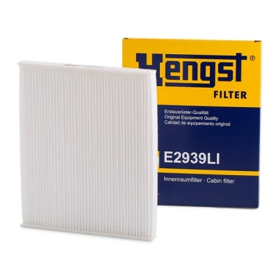 Image of 6770310000 Pollen Filter HENGST E2939LI 220mm 265mm 20mm VAUXHALL: Corsa Mk3, Mk4, Combo FIAT: Grande Punto Hatchback
