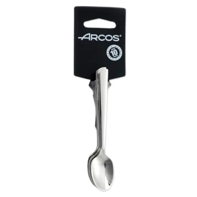 Image of Arcos Series Toscana Mocca Spoon Set (6 Spoons) Monoblock of one Piece Stainless Steel 18/10 and 4.5&quot; Silver Color