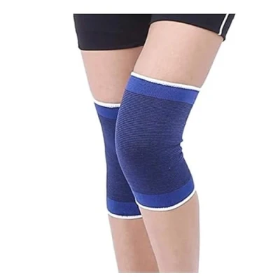 Image of WARESHARK Knee Support Lightweight Elasticated Sleeve Compression Bandage for Joint Pain &amp; Sprains During Exercise Sport, Left or Right Both Men Women (2 x Blue Supports)