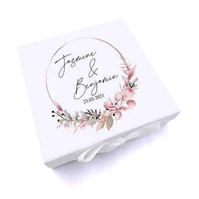 Image of ukgiftstoreonline Personalised Keepsake box Wedding Memory Gift (Large)