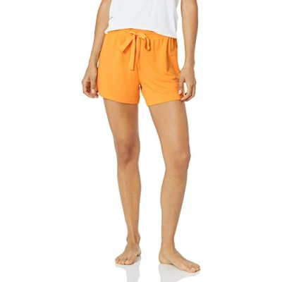 Image of Amazon Essentials Women&#039;s Lightweight Lounge Terry Pyjama Shorts, Yellow, XS