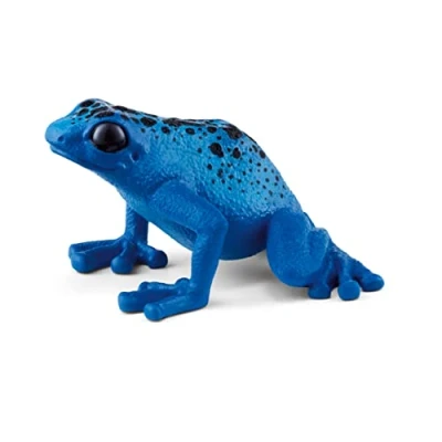 Image of SCHLEICH 14864 Blue Poison Dart Frog Wild Life Toy Figurine for children aged 3 8 Years