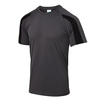 Image of AWDis Contrast Cool T Charcoal/Jet Black