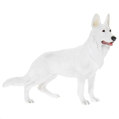 Image of The Leonardo Collection White German Shepherd Dog Ornament, 20x17x8cm, LP45284