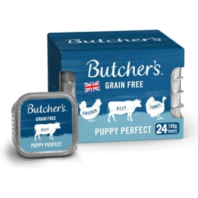 Image of Butcher&#039;s Puppy Perfect Dog Food Tins, 6 x 400g
