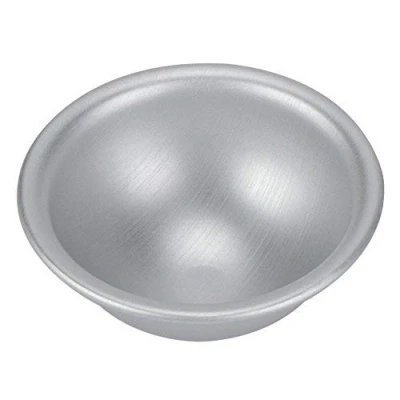 Image of 10cm Mini Cake Mould Semicircle Silver Pan Pudding Biscuit Making Tools For DIY Pastry
