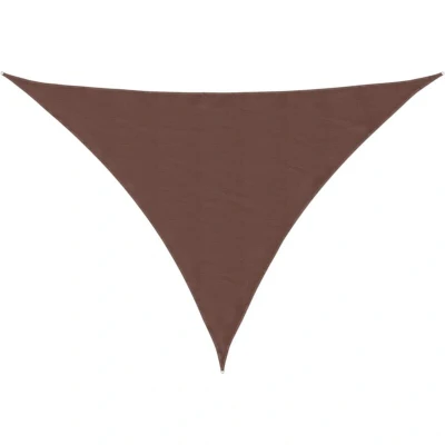 Image of vidaXL Sunshade Sail Oxford Fabric Triangular 3x4x4 m Brown