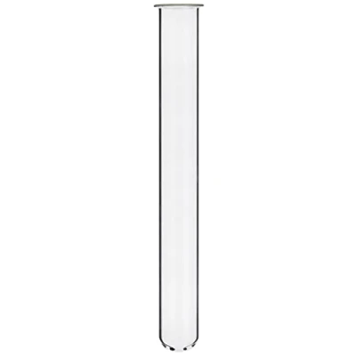 Image of KING SCIENTIFIC B1 2E5I HLZL FBA BOROSILICATE GLASS TEST TUBES WITH RIM 150MM x 18MM (PACK 5)