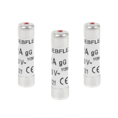 Image of Debflex 715336 3 Fuses with Indicator 8.5 x 31.5 mm 20 A 380 V