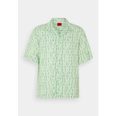 Image of HUGO Espino Shirt, Men&#039;s, Size: Medium, Open green