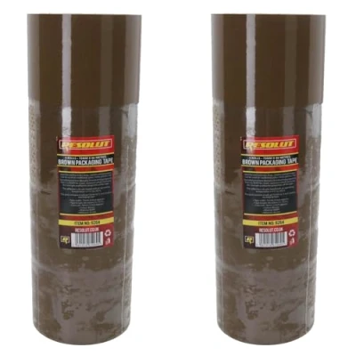 Image of AB Tools Brown Parcel Packaging Tape 75mm x 68 Metres per Roll Sealing Heavy Duty 8 Rolls