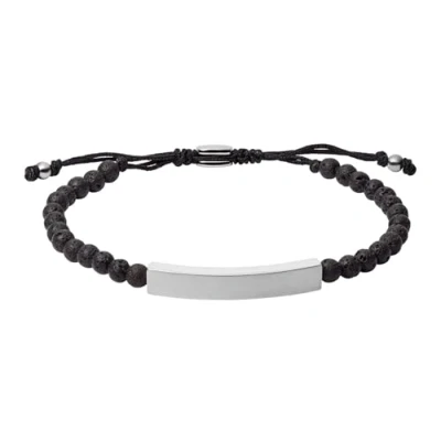 Image of Fossil Bracelet for Men Vintage Casual, Inner Length: 170mm 250mm black Semi Precious Bracelet, JF03247040