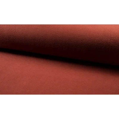 Image of Lambskin Polar Fleece Fabric Material Terracotta, 1Mtr 150cm x 100cm