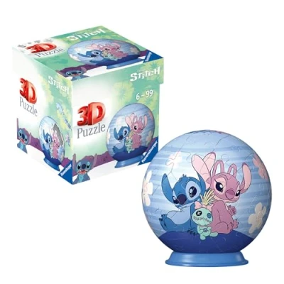 Image of Ravensburger Disney Stitch and Friends 54 Piece 3D Jigsaw Puzzle Gifts for Kids 6 Years Up No Glue Required