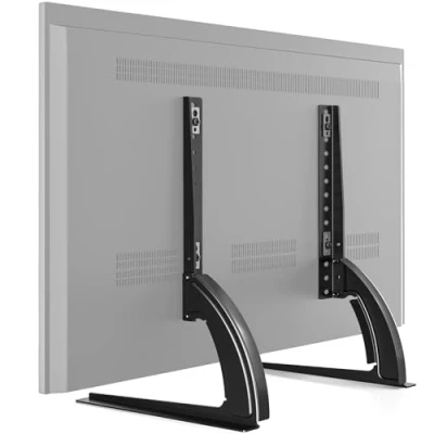 Image of RFIVER Universal TV Stand Base Legs with Height Adjustment fit Most 32 55 LCD LED Flat Screen Inch TVs, Table Top Pedestal Max VESA up to 800x400mm