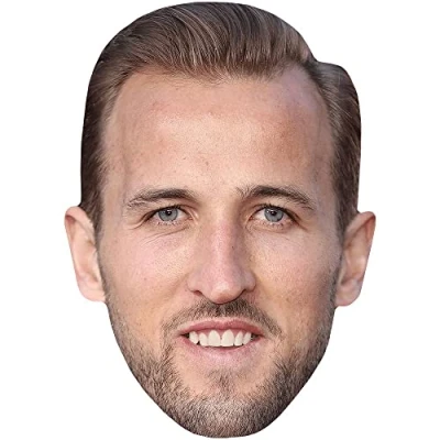 Image of Harry Kane (Smile) Celebrity Mask, Flat Card Face, Fancy Dress Mask