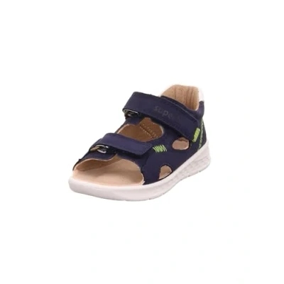 Image of Superfit Lagoon Unisex Sandals for kids, Size: 4.5K/5K, Blau/hellgrün Suede