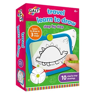 Image of Galt Toys, Travel Learn to Draw, Step by Drawing Toy, Ages 4 Years Plus, Medium