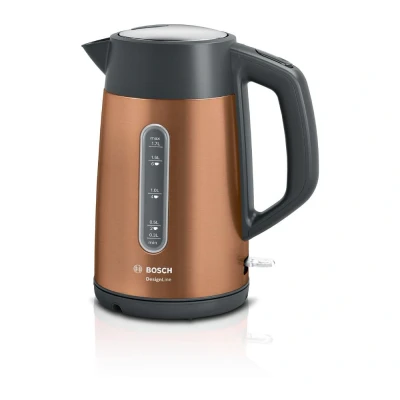 Image of Bosch DesignLine Plus TWK4P439GB Stainless Steel Cordless Kettle,1.7 Litres,3000 W Copper
