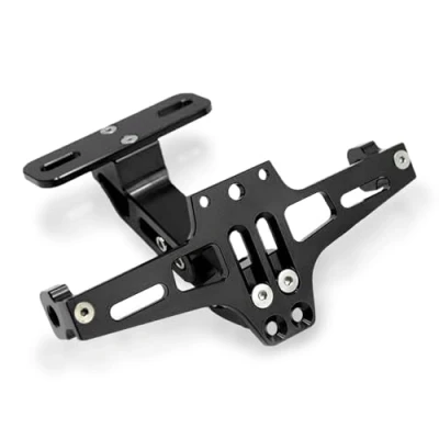 Image of CNC Aluminum Lisence Registration Plate Holder Tail Tidy Fender Eliminator for Z650 Z750 Z800 Z900 Z1000 SX Z300 Z250/ GSXR 600 750 1000/ S1000RR S1000R S1000XR F650GS F700GS F800GS (Black)