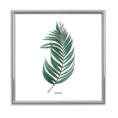 Image of Inov8 Framing Tarnish Resistant Silver Plated Picture Frame Thin Edge Design for 8x8 Inch(20x20cm) Photo