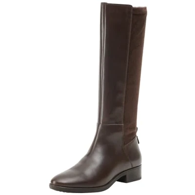 Image of Geox Women&#039;s D Felicity Knee high Boot, Coffee, 4 UK