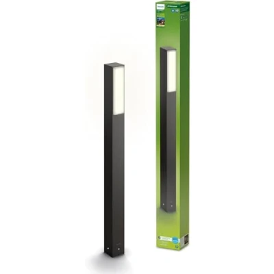 Image of PHILIPS Lighting Stratosphere UltraEfficient Outdoor Path Light 3.8W, 2700K Warm White Light, Antracite, IP44 Weatherproof
