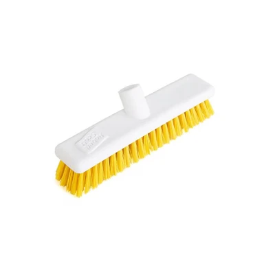 Image of Robert Scott &amp; Sons Abbey Hygiene Broom Head Hard Washable 12in Yellow 102903YELLOW