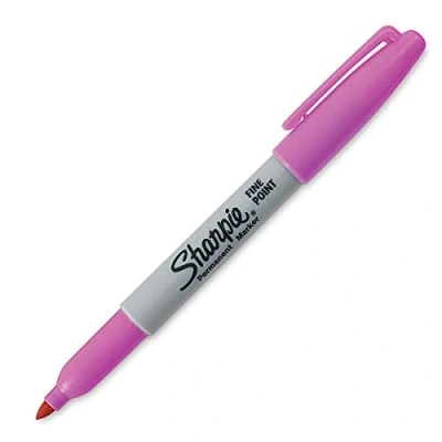Image of SHARPIE Fine Point Permanent Markers Electric Pink Pack of 1